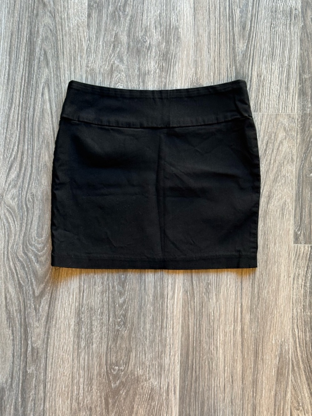 a'gaci Black Stretch Mini Skirt - Slim Fit